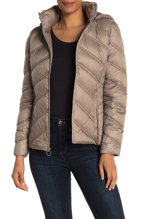 Michael Kors Packable Hooded Jacket 